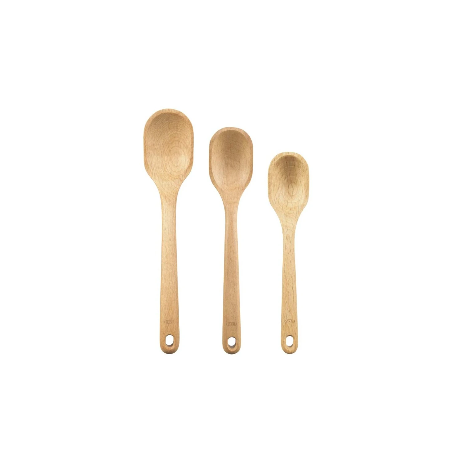 3 Piece Wooden Spoon Set 2 3 Piece Wooden Spoon Set - Image 2