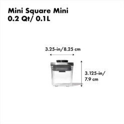 Steel POP Container - Mini Square (0.2 Qt) -Cutlery Shop 3118500 stlminisquaremini