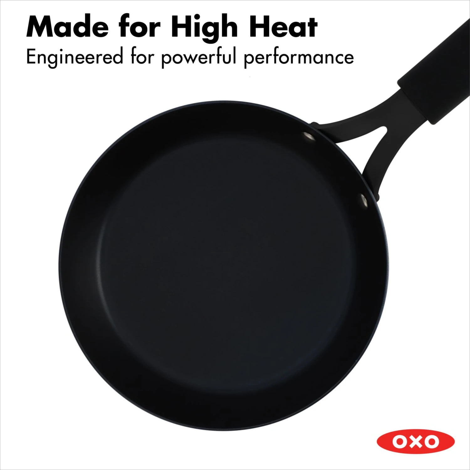 OXO Obsidian Carbon Steel 8" Frypan With Silicone Sleeve 7 OXO Obsidian Carbon Steel 8" Frypan With Silicone Sleeve - Image 7