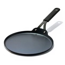 OXO Obsidian Carbon Steel 10" Crepe Pan With Silicone Sleeve