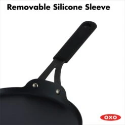 OXO Obsidian Carbon Steel 10" Crepe Pan With Silicone Sleeve -Cutlery Shop cc005102 001 5