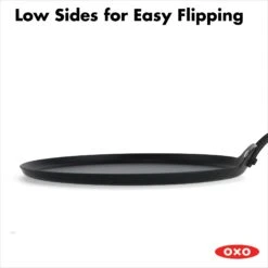 OXO Obsidian Carbon Steel 10" Crepe Pan With Silicone Sleeve -Cutlery Shop cc005102 001 6