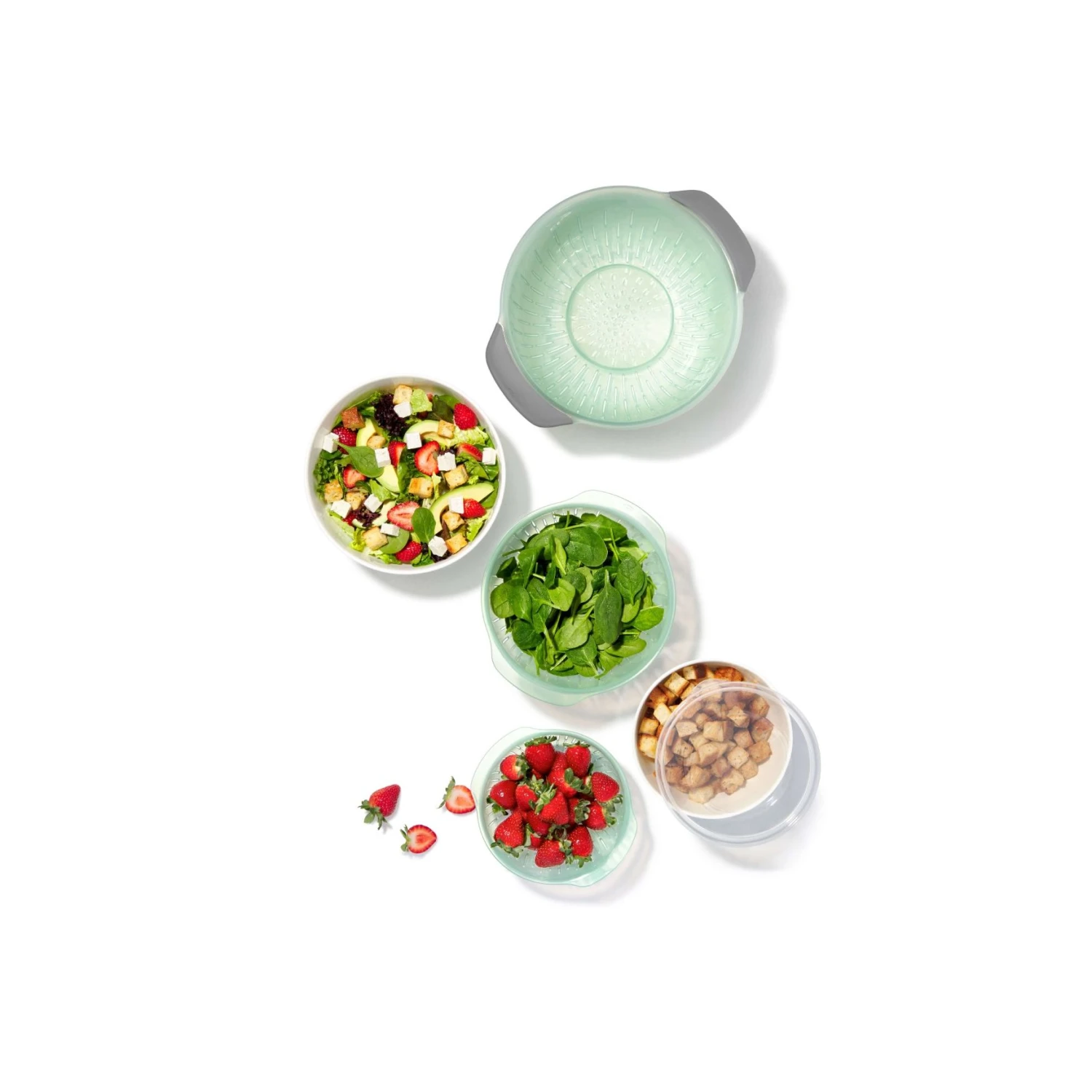 9 Piece Nesting Bowls & Colanders Set 1 9 Piece Nesting Bowls & Colanders Set