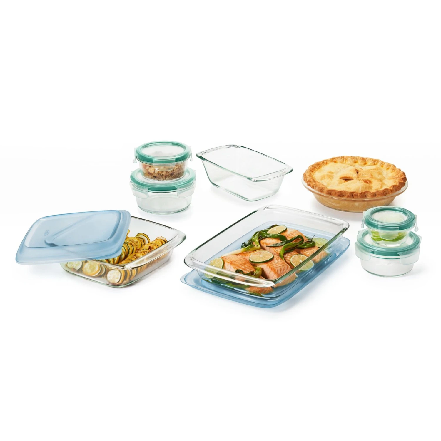 14-Piece Glass Bake, Serve & Store Set 1 14-Piece Glass Bake, Serve & Store Set