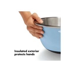 3-Piece Stainless Steel Mixing Bowl Set - Blue/Gray -Cutlery Shop gg 11289200 8a 1