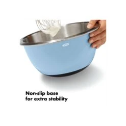 3-Piece Stainless Steel Mixing Bowl Set - Blue/Gray -Cutlery Shop gg 11289200 8c 1