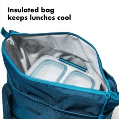 Prep & Go Insulated Lunch Tote -Cutlery Shop gg 11301200 8a 1