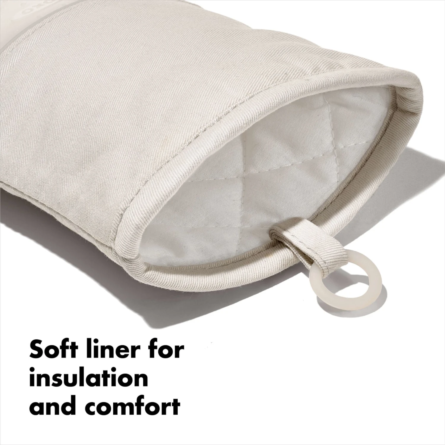 Silicone Oven Mitt - Oat 5 Silicone Oven Mitt - Oat - Image 5