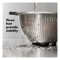 Stainless Steel 3 Qt./ 2.8L Colander -Cutlery Shop gg 11330800 stainlesssteelcolander3qt apdp 03