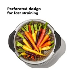 Stainless Steel 5 Qt./ 4.7 L Colander 9 Stainless Steel 5 Qt./ 4.7 L Colander -Cutlery Shop gg 11330900 stainless steel colander 5qt apdp 02