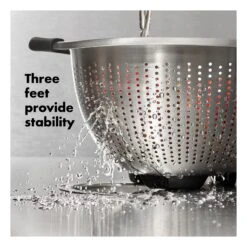 Stainless Steel 5 Qt./ 4.7 L Colander 10 Stainless Steel 5 Qt./ 4.7 L Colander -Cutlery Shop gg 11330900 stainless steel colander 5qt apdp 03