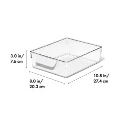 OXO Good Grips Refrigerator Storage Bin 5 In X 10 In -Cutlery Shop gg 13346100 8x10infridgeorgbin apdp 01 dim
