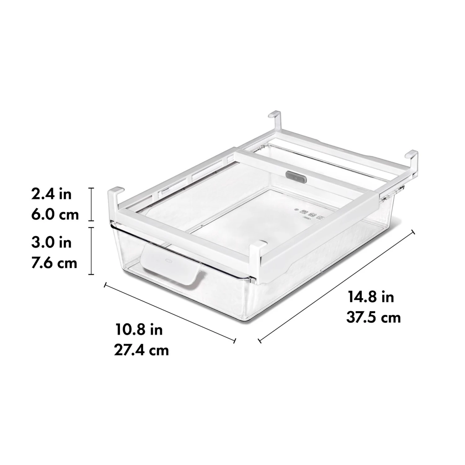 OXO Good Grips Refrigerator Undershelf Drawer 10 In 15 OXO Good Grips Refrigerator Undershelf Drawer 10 In - Image 15