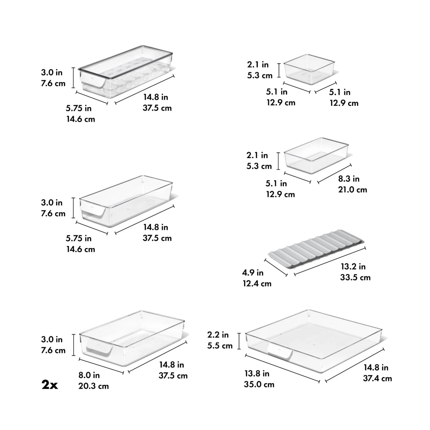 OXO Good Grips 8-Piece Refrigerator Organization Set 13 OXO Good Grips 8-Piece Refrigerator Organization Set - Image 13