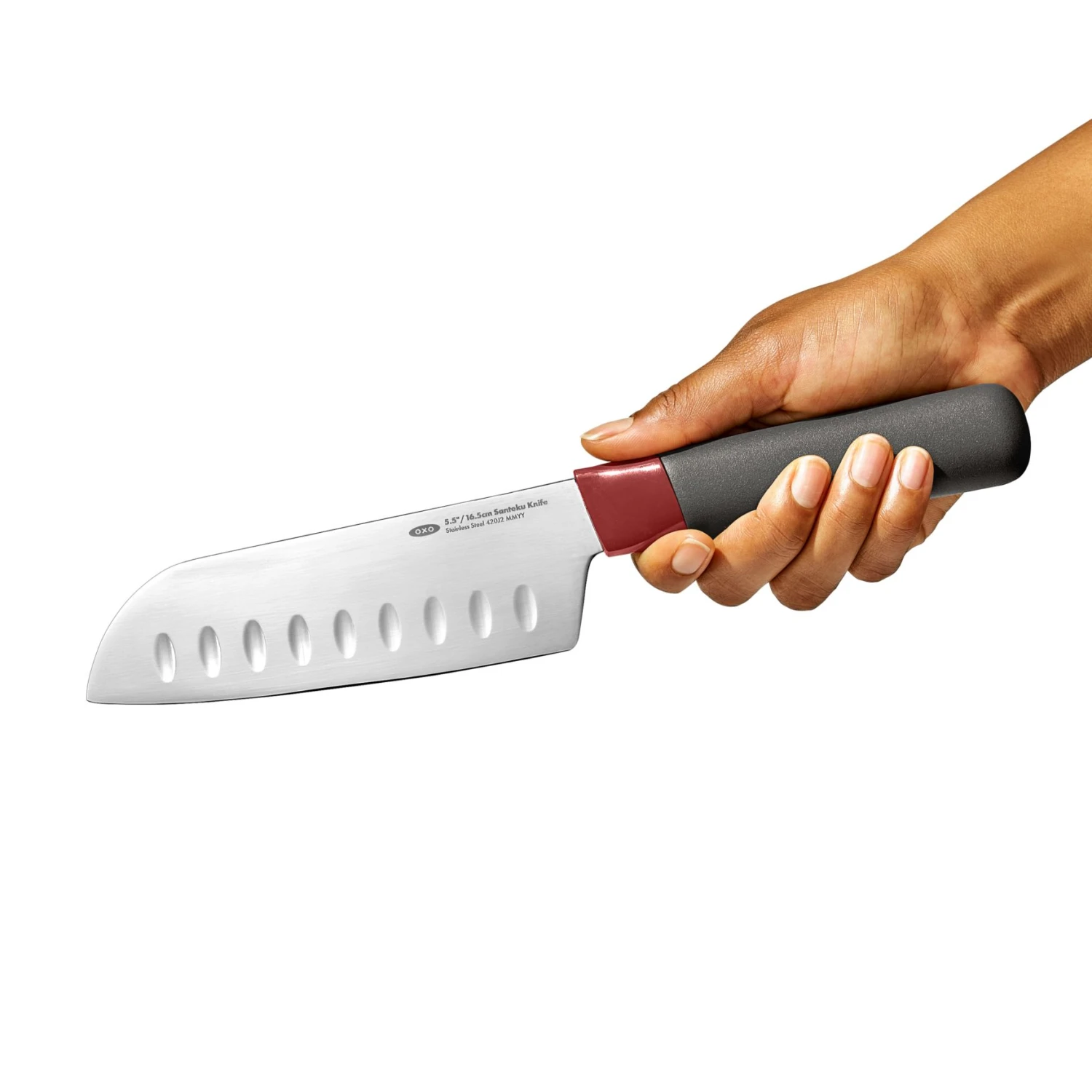 OXO Outdoor 5.5in/14cm Santoku Knife With Locking Sheath 4 OXO Outdoor 5.5in/14cm Santoku Knife With Locking Sheath - Image 4