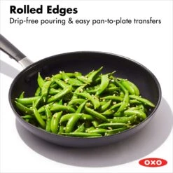 Non-Stick 10 Inch Frying Pan -Cutlery Shop oxo 10infrypan rollededges 1